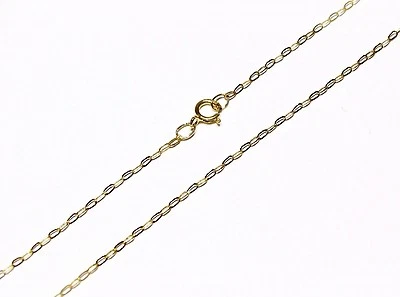 £29.99 • Buy 9ct Gold Fine Trace Chain Necklace 16  18  20 
