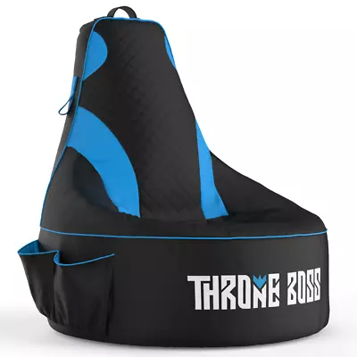 Throne Boss Gaming Bean Bag Chair (Adult_Blue) • $155