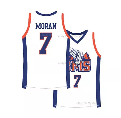 Movie Blue Mountain State Alex Moran #7 Basketball Jersey Stitched Custom Names • $34