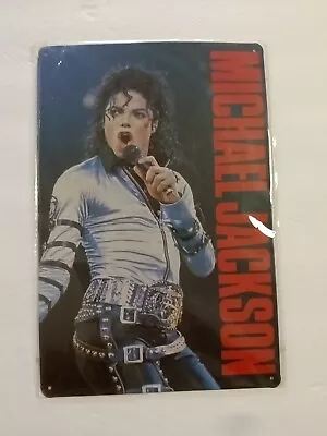 TIN SIGN 8x12 Michael Jackson King Pop Singer Jackson 5 Band Music Wall Art MJ • $9.99