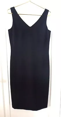 $19.99 • Buy Jones New York 8 Medium Solid Black Sleeveless Sheath Stretch Dress Career Work