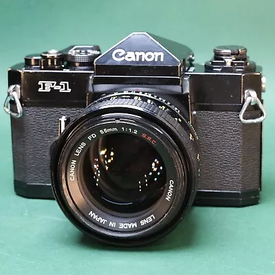 Canon F-1 35mm SLR Film Camera (Original) With Canon 55mm F:1.2 FD S.S.C Lens • £650