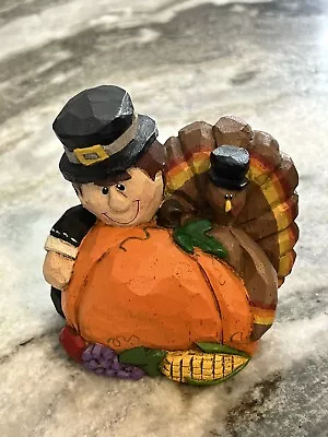 Vintage Eddie Walker Pilgrim Turkey Pumpkin Midwest Of Canon Falls Thanksgiving • $27.99