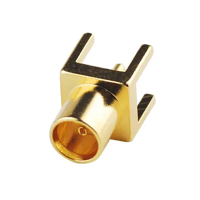 MCX Jack Socket 50Ohm 0.200  Thru Hole PCB Mount Solder Coaxial Connector • $1.55