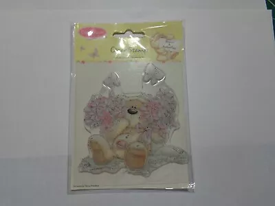 £2.89 • Buy “Fizzy Moon” Blooms & Butterflies Teddy Clear Stamp