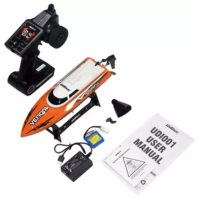 UdiR/C UDI001 Venom Power Boat Black Watercooling 2.4G RTR RC Speed Racing Boat • $89.99