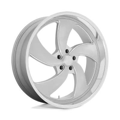 US Mag 1PC U134 DESPERADO 22X8.5 5X120.65 +01 SILVER BRUSHED FACE MILLED DIAMOND • $411.50