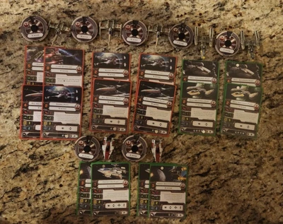 $44.99 • Buy Star Wars X-Wing Miniatures Rebel Ships Lot - 7 Ships W/ Pilot Cards & Dials