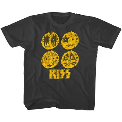 £19.02 • Buy Kiss Band Faces Sketch Kids T Shirt Vintage Rock Boys Girls Baby Youth Todder