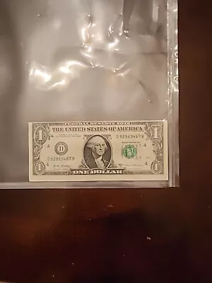 One Dollar Federal Reserve Note Miscut & Misprint Series 2017 A  • $750