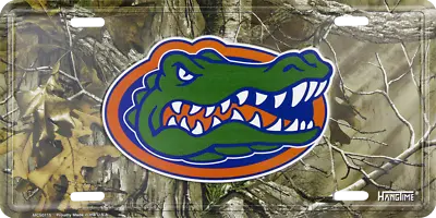 University Of Florida Gators Realtree Camo Aluminum Metal License Plate Sign Tag • $9.95