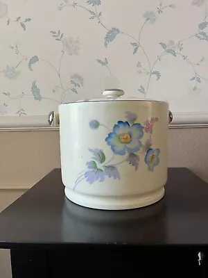 Vintage Mikori Ware Hand Paint Lidded Biscuit Cookie Container Jar Made In Japan • $45