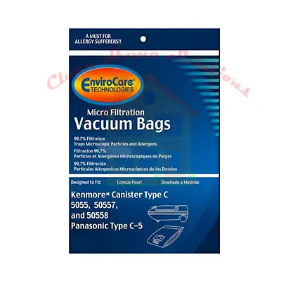 Kenmore Canister Vacuum Cleaner Bags Type C For Models 5055 50557 & 50588 • $71