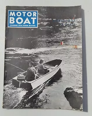 MOTOR BOAT Magazine April 1951 - Steel Cruisers - Chris Craft - Motorboat • $9.98