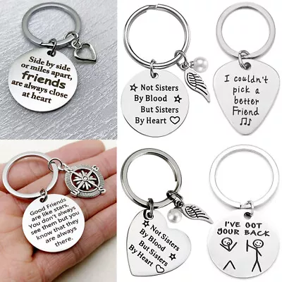 Friendship Gift For Best Friend Sister Keyring Gifts Birthday Christmas Keepsake • £4.19