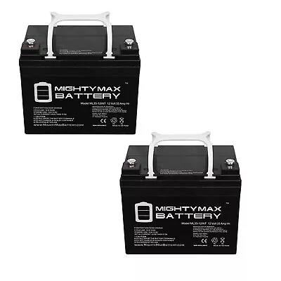 Mighty Max 12V 35AH INT Battery Replaces UB12350 Tripp Lite 2200RMXL - 2 Pack • $149.99