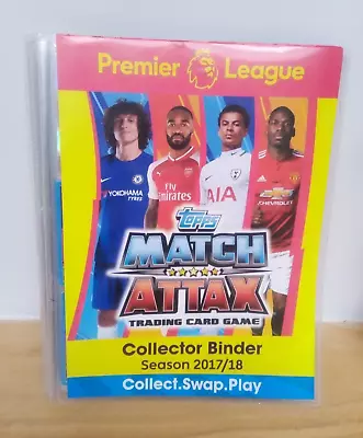 £10 • Buy MATCH ATTAX 2017/18 : Collector BINDER And 105 CARDS 9 Card Trading Folder