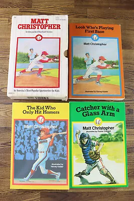 Matt Christopher Action-Packed Baseball Stories 3-Book Set • $10