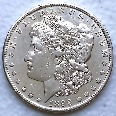 1899-o “micro O” Rare Date Au Morgan Silver Dollar 90% $1 Coin Us #e511 • $1