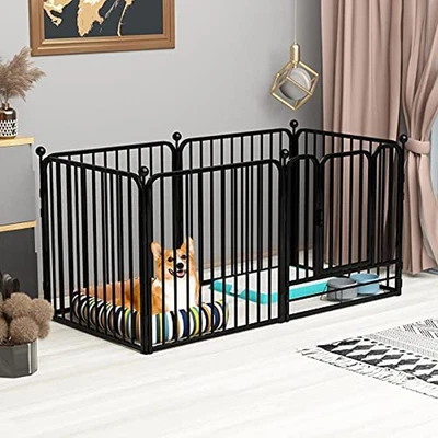 $162.64 • Buy PEIPOOS Dog Panel Pet Playpen Pen Bunny Fence Indoor Outdoor Fence Playpen He...
