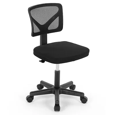 Mesh Task Chair Manager Chair Meeting Seat W/ Padded Seat For Home Office Black • $35.89