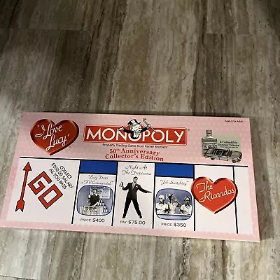 I Love Lucy 50 Th Anniversary Collector’s Edition Monopoly Game New • $38
