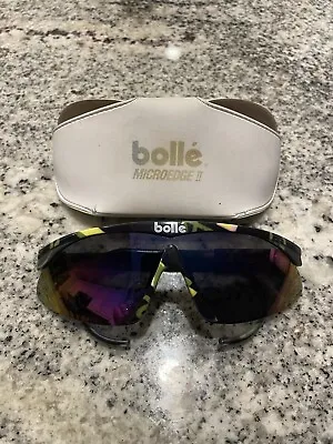 VINTAGE Bolle Micro Edge II Sunglasses France W/ Original Case - Excellent Cond • $150