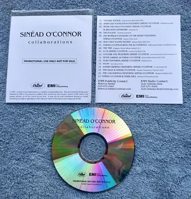 Sinead O'Connor Collaborations Rare Adv Promo CD U2 Moby Peter Gabriel JahWobble • $67.99