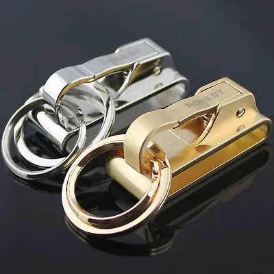 Detachable Keychain Belt Pants Buckle 2 Rings Key Chain Organizer Keyring Keyfob • $5.99
