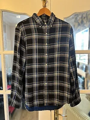 Ralph Lauren Blue Check Plaid Shirt Size M • £8