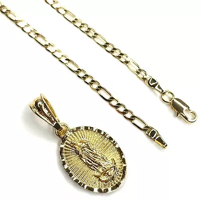 14K Gold Plated Virgin Mary Necklace Oro Laminado Virgen De Guadalupe Collar • $19.99