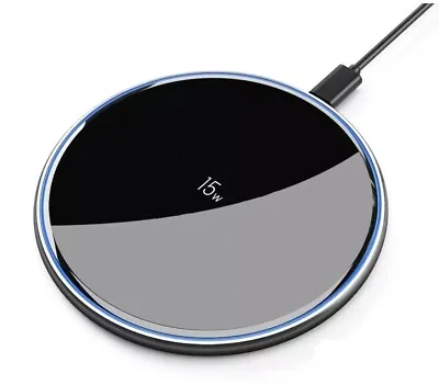 Fast Wireless Charger 15W Charging Pad Universal Compatible With All Brands • £5.99