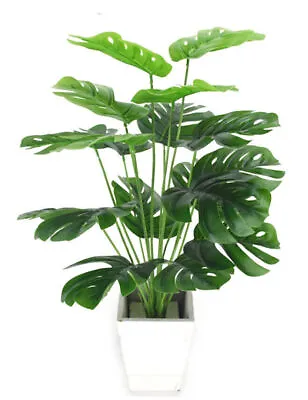 Artificial Fan Palm Tree Fake Plant Pot Indoor Outdoor Home Office Decor 21  UK • £7.58