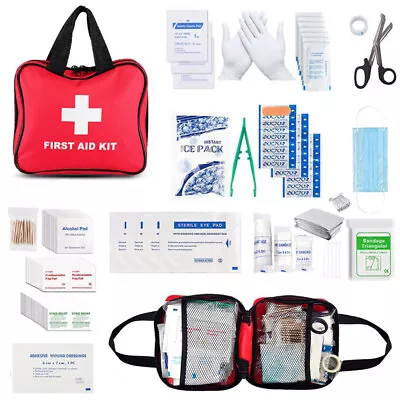 391 Piece First Aid Kit Bag Medical Emergency Kit. Travel Home Car Workplace • £15.98