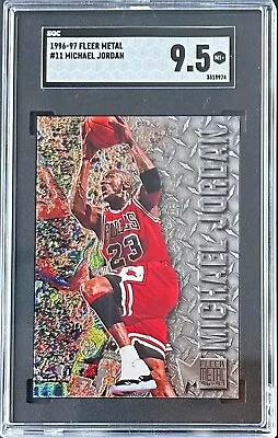 1996-97 Fleer Metal #11 Michael Jordan SGC 9.5 (MINT+) *Chicago Bulls *HOF • $89.99