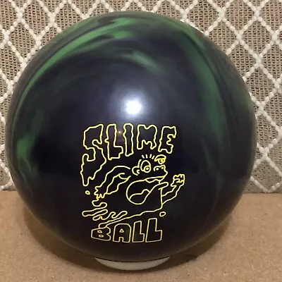 Vintage Brunswick Green Slime Bowling Ball. 15.9 Lbs RH. • $65
