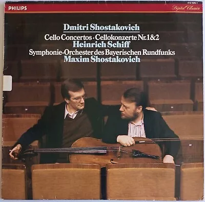 Heinrich Schiff  Cello Concertos  Philips 412 526-1  Vinyl Lp • $8.70