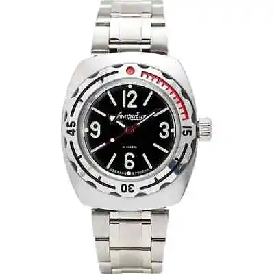 Vostok 090913 Amphibia Watch Diver Military Mechanical Self-Winding USA STOCK • $108.95