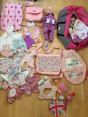 Baby Annabelle Doll Plus Job Lot Accessories-Clotheshangersdollbottlebag Etc • £60