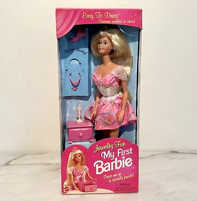 1996 Jewelry Fun My First Barbie Doll Mattel 16005-New In Box • $25