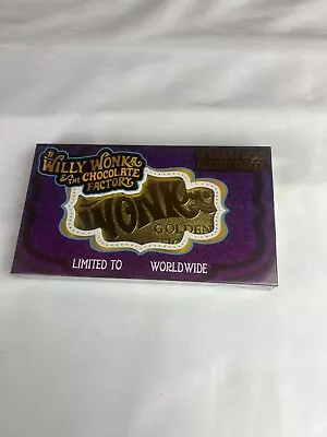 Willy Wonka Chocolate Factory Golden Ticket 24k Gold Plated 1 Of 1971 Limited Ed • $252.90