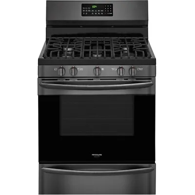 Frigidaire Gallery LGGF3046TD 30  Black Stainless 5 Burner Gas Range NIB #138022 • $599