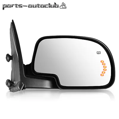 Passenger Door Side View Mirror Power Heated Turn Signal For 2003-07 GMC Chevy • $50.34