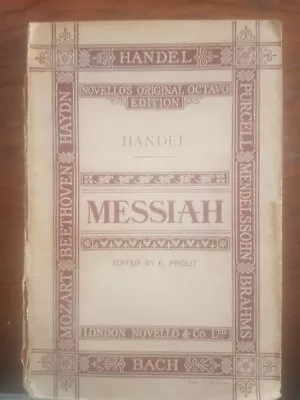 Novellos Handel Messiah C1902 & 1957 Choral Program-Newbury Memorabilia • £1.99