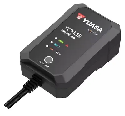 Yuasa YCX1.5 6V/12V Smart Motorcycle Battery Charger Maintainer 1.5A Charge Rate • £46.95