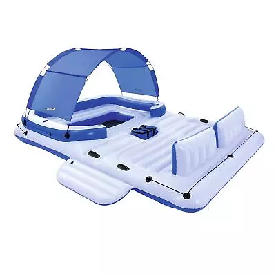 New CoolerZ Tropical Breeze 6 Person Floating Island Pool Lake Raft Lounge • $232.95