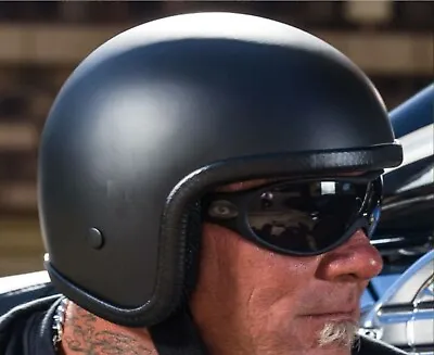 Novelty Helmet Low Small Shell Helmet For Harleys Choppers  • $153