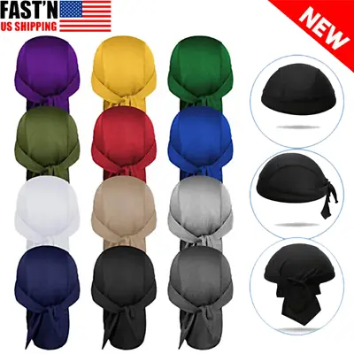 Durag Du-rag Headwear Head Wrap Skull Cap Doo Do Rag Beanie Hat Bandana Headband • $5.89