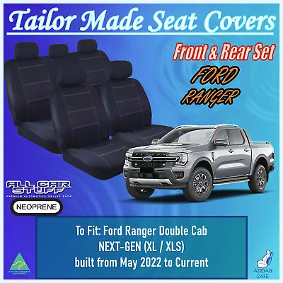 Neoprene Seat Covers For Ford Ranger PY NEXT-GEN XL/XLS: From 05/2022 To Current • $385