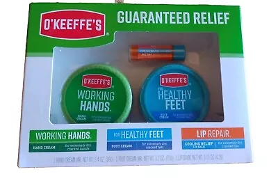 O'Keeffe's Giftbox Cooling Lip Repair Stick Working Hands & Healthy Feet Jar 1b • $12.99